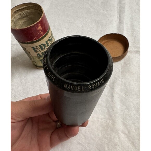 Edison Amberol Record 4 minute cylinder 10083 Just One Sweet Girl -Manuel Romain - Picture 8 of 12